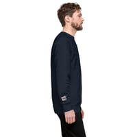 Image 5 of Large Embroidery Navy Sweatshirt
