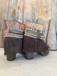 Image 3 of Emonk leather boho heels size 40