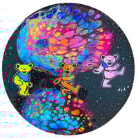 Rainbow Full Of Sound Fluid Art Painting
