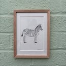 Image 1 of £50 originals - Zebra watercolour