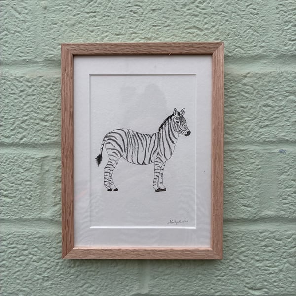 Image of £50 originals - Zebra watercolour