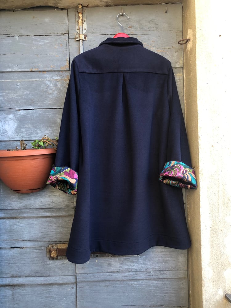 Image of Party coat blu navy