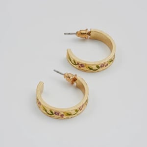 Image of Fable Blackberry Bramble Hoop Earrings