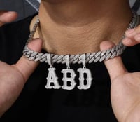 Image 1 of moissanite  initial Letter