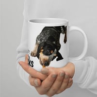 Image 1 of Here for the Snacks 20oz Coffee Mug