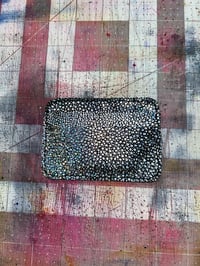Image 1 of Silver Stingray Leather Card Holder