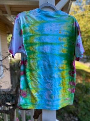 Image of MEDIUM Godzilla Be Gay Do Crime Tie Dye Shirt 5