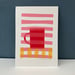 Image of Striped Cup handmade prints 