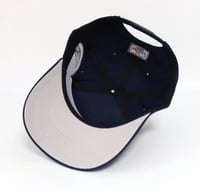 Image 3 of Love Skull Mask SnapBack Navy/Grey 