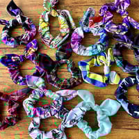Image 2 of Handmade Bow Scrunchies - Mystery Print 