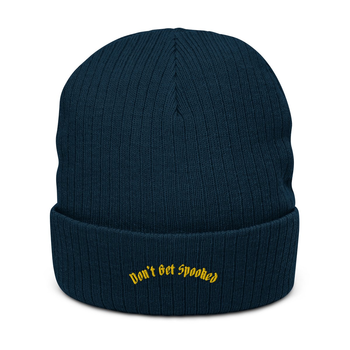 Image of SPOOKY SZN Recycled Cuffed Beanie (Navy)