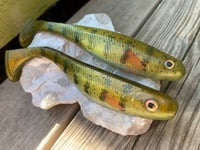 Image 3 of The "BIGGINS" - 7.25" Hand Poured Swimbaits - "TREX PERCH"