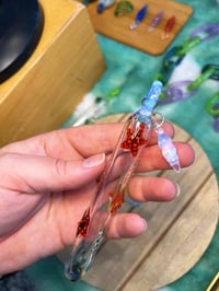 Image 3 of Ultra Fancy Hanging Whisker Bank - Ocean Inspired with Red/Orange Starfisv