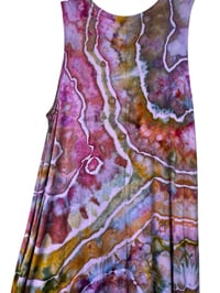 Image 8 of XXL Jersey Knit Pocket Tank Dress in Muted Tropical Geode Ice Dye