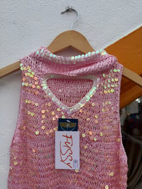 Image 2 of Pastel Pink Sequin Top One Size