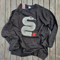 Image 1 of Smart Old Snake Sweatshirt black & white