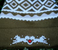 Image 5 of Winter Wolves Beanie | Front & Back Print!