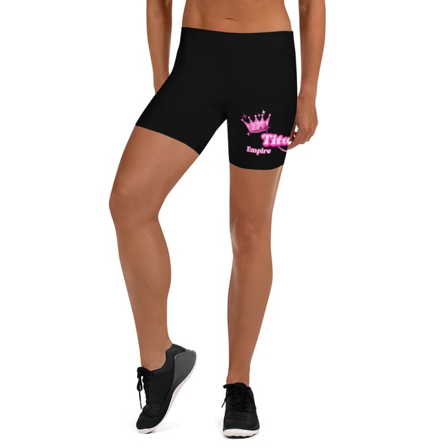 Queen Crown High Waist Athletic Shorts