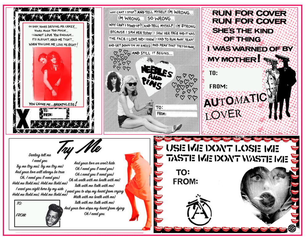 Image of Valentines Day Card Sheet