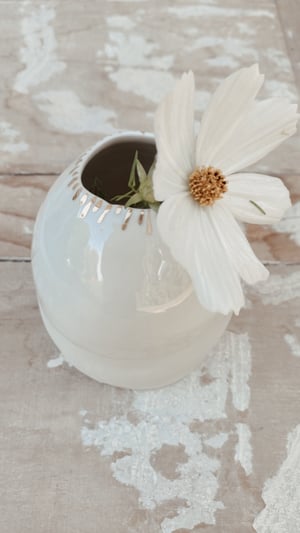 Image of Vase porcelaine et or