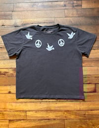 Image 1 of ☮️🕊️Cropped tee Sz (S-XL)