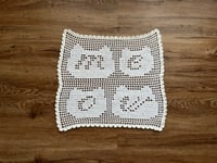 Image 2 of meow cat heads tapestry 