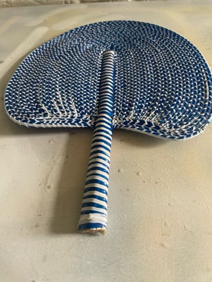 Image of African Hand woven Fans made from recycled plastics  A