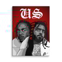 Image 1 of Split Decision - K.Dot J.Cole Canvas Print