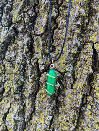 Image 2 of Green Chalcedony Pendant 