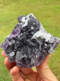 Image 18 of Purple Polyhedral Pyramid & Cubic Fluorite Specimen #2044