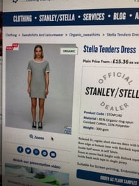 Image 2 of Attenborough - Stanley/Stella T-shirt Dress
