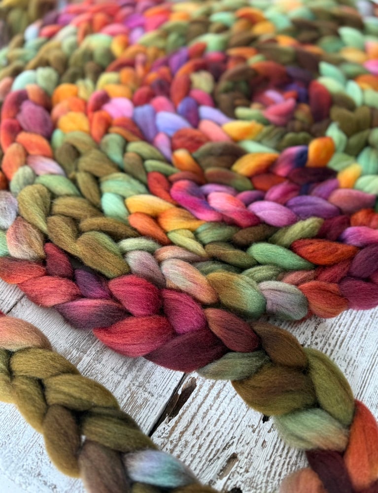  Rainbow Rust, on 9-Mile Cormo: 100% USA Cormo