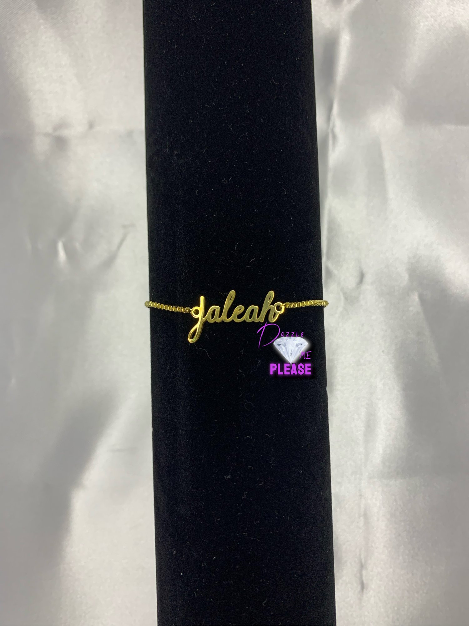 Image of Custom stainless steel nameplate bracelet 