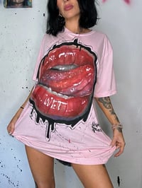 Image 3 of “WET DREAMS” CUSTOM HAND PAINTED T-SHIRT XL