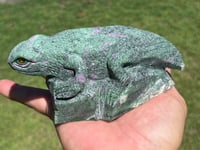 Image 18 of Lizard - Ruby Zoisite Carving #2922