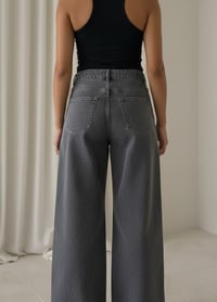 Image 3 of Jean Wide Leg gris