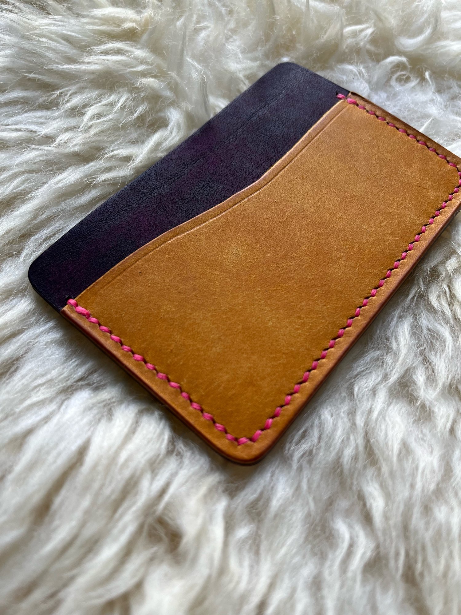 Image of Violet/Yellow Pueblo Horizontal Cardholder 