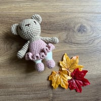 Image 1 of Crochet pink ballerina Weebee bear