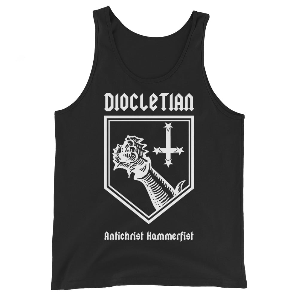 Image of Diocletian Black One-Sided Tank Top 