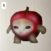 Image 2 of [Painting] Apple Cat