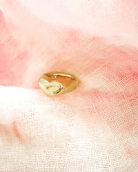 Image 1 of Heart Signet Pinky Ring 