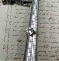 Image 5 of Magnifique bague en argent massif poinçonné, zircon synthétique, début 1900