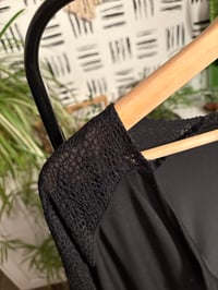 Image 2 of Black one piece jumper with lace 