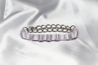 Image 3 of Two-in-one choker in satin and chains made to measure
