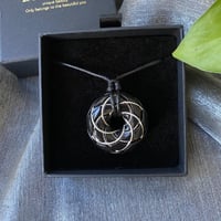 Image 3 of OBSIDIAN VORTEX PENDANT (999 SILVER)