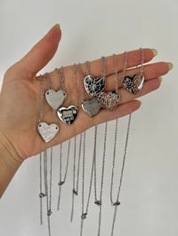 Image 1 of ENGRAVED HEART NECKLACE 
