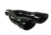 Dual Slant Angle Black Stainless Exhaust Tip