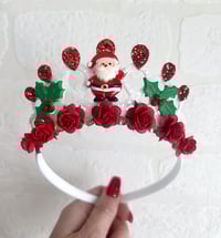 Image 2 of Christma Santa Tiara Crown