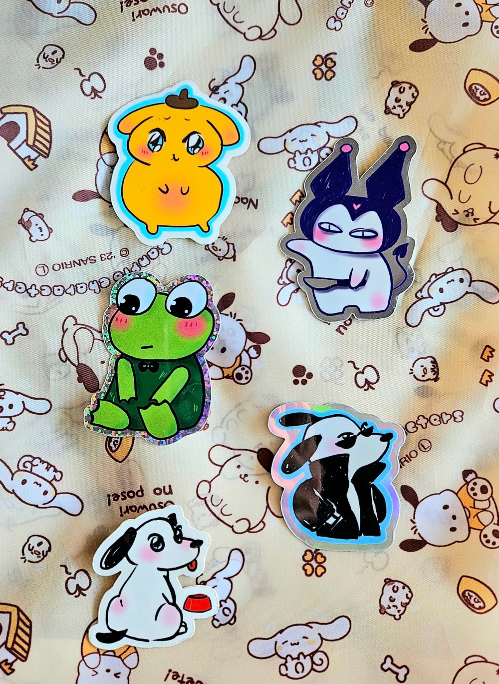 Image of S@nri0 Scruffy Animal Stickers