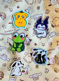Image 2 of S@nri0 Scruffy Animal Stickers